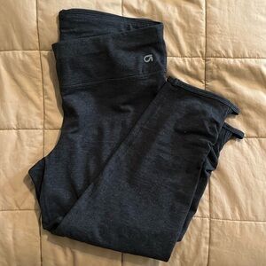 Charcoal gray athletic crop fit leggings from Gap fit